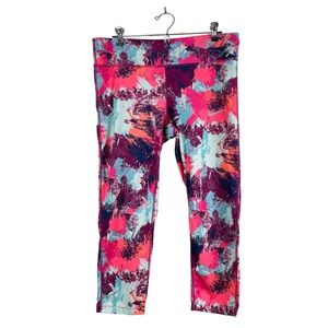 Nike Dri-Fit Mid-Rise Capri Athletic Leggings with waist back pocket Size XL